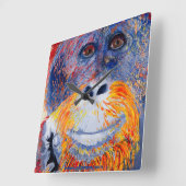 Horloge Carrée Monkey boy (Angle)