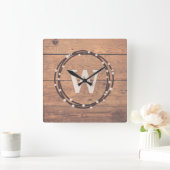 Horloge Carrée Monogram design (Maison)