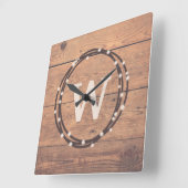 Horloge Carrée Monogram design (Angle)