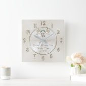 Horloge Carrée Monogram Wedding (Maison)