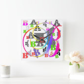 HORLOGE CARRÉE MONOGRAMME B+B (Maison)