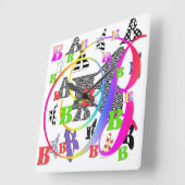 HORLOGE CARRÉE MONOGRAMME B+B (Angle)