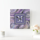 Horloge Carrée monogramme | Circle (Maison)