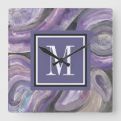 Horloge Carrée monogramme | Circle (Recto)