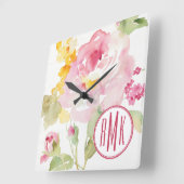 Horloge Carrée monogramme | Mid July (Angle)