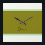 Horloge Carrée Monogramme moderne<br><div class="desc">Cette horloge papillon apportera une touche de charme et d'élégance à toutes les chambres. Doté d'un design de papillon magnifiquement détaillé, son esthétique moderne et doux, style gracieux en font l'élément parfait pour une maison d'été, une chambre à coucher ou un espace de vie. Ajouté intemporel à votre décor, cette...</div>