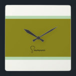 Horloge Carrée Monogramme moderne<br><div class="desc">Cette horloge papillon apportera une touche de charme et d'élégance à toutes les chambres. Doté d'un design de papillon magnifiquement détaillé, son esthétique moderne et doux, style gracieux en font l'élément parfait pour une maison d'été, une chambre à coucher ou un espace de vie. Ajouté intemporel à votre décor, cette...</div>