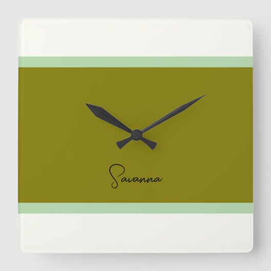 Horloge Carrée Monogramme moderne (Recto)