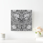 Horloge Carrée Monotone gris Pimpernel, William Morris (Maison)