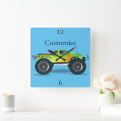 Horloge Carrée Monster Truck Thunder_Cove (Maison)