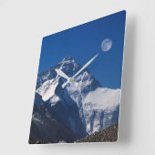Horloge Carrée Mont Everest | Tibet, Chine (Angle)