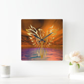 Horloge Carrée Montée de Phoenix (Maison)