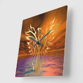 Horloge Carrée Montée de Phoenix (Angle)