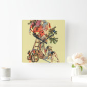 Horloge Carrée Monter une échelle (Maison)