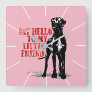 Horloge Carrée Montre de Dogue Lustig