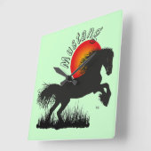 Horloge Carrée Montre Mustang (Angle)