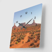Horloge Carrée Monument Valley photo du désert de l'Utah (Angle)