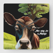 Horloge Carrée Moo-ning pour un massage (Recto)