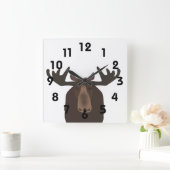Horloge Carrée Moose clock (Maison)