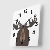 Horloge Carrée Moose clock (Angle)