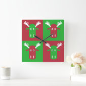 Horloge Carrée Moose Head Pop Art wall clock (Maison)