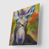 Horloge Carrée Moosey Moose (Angle)