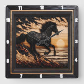 Horloge Carrée Morgan Shore Sprint : Textured Burning Style (Recto)