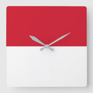 Horloge Carrée Morocco Flag