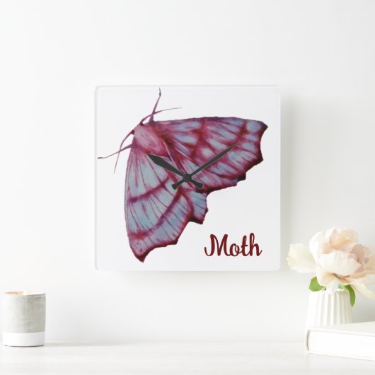 Horloge Carrée Moth (Maison)