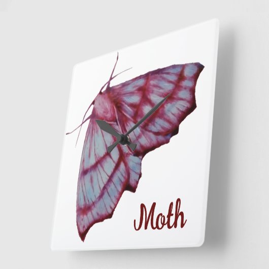 Horloge Carrée Moth (Angle)