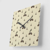 Horloge Carrée motif_4_acorn_2 (Angle)