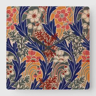 Horloge Carrée Motif #8 de Nouveau d'art chez Emporio Moffa