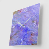 Horloge Carrée Motif abstrait (Angle)