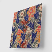 Horloge Carrée Motif Art Nouveau #8 à Emporio Moffa (Angle)