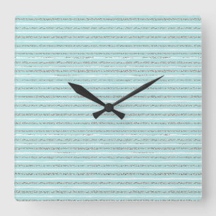 Horloge Carrée Motif de bande de l'effet de Parties scintillant d