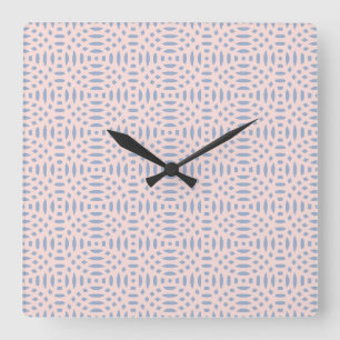 Horloge Carrée Motif de formes contemporaines colorées