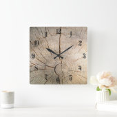 Horloge Carrée Motif de journal (Maison)