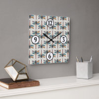 Motif de libellule coloré