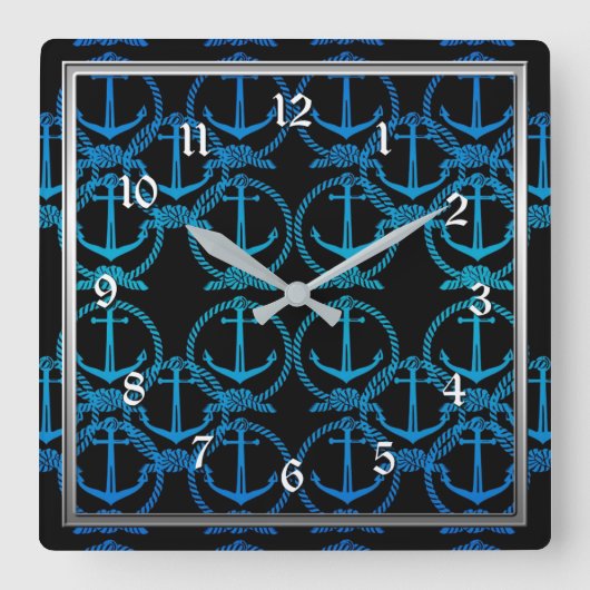 Horloge Carrée Motif du Mur du Clock (Recto)