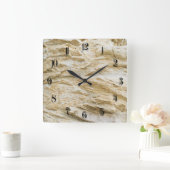 Horloge Carrée Motif Sandstone (Maison)