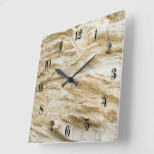 Horloge Carrée Motif Sandstone (Angle)