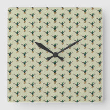 Motif vintage Retro Hummingbird