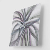 Horloge Carrée Motions Filigree Moderne Abstrait pivotant Fractal (Angle)