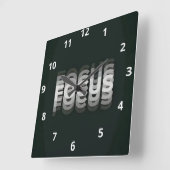 HORLOGE CARRÉE MOTIVATION (Angle)