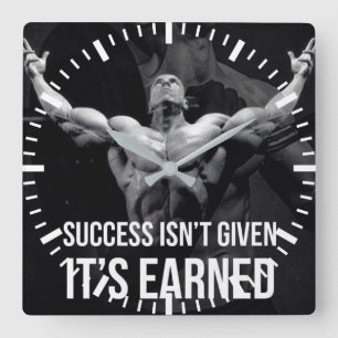 Horloge Carrée Motivation de l'entraînement