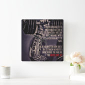 Horloge Carrée Motivation de l'entraînement (Maison)