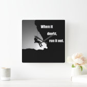 Horloge Carrée Motivational escalade escalade en disant (Maison)