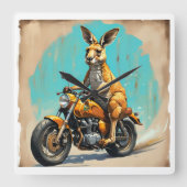 Horloge Carrée Moto Kangaroo (Recto)