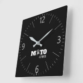 Horloge Carrée Motocross (Angle)