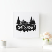 Horloge Carrée Motoneige - Ai De La Neige (Maison)